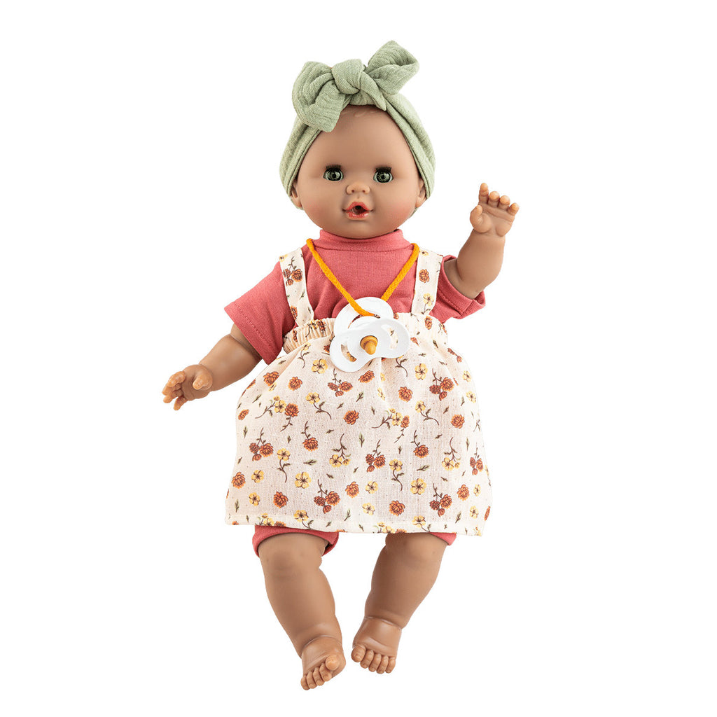 haarspangen aufbewahrung puppe Paola Reina SPRECHENDE Puppe Sonja Blumenkleid mit Stirnband 36cm – STEYBE FÜR KINDER
