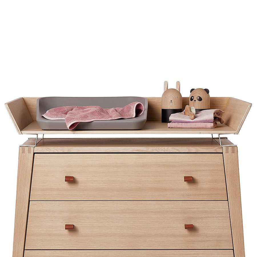 Linea By Leander Kommode + Wickelaufsatz Aus Buche – 3 Schubladen, Softclose | Skandinavisches Design