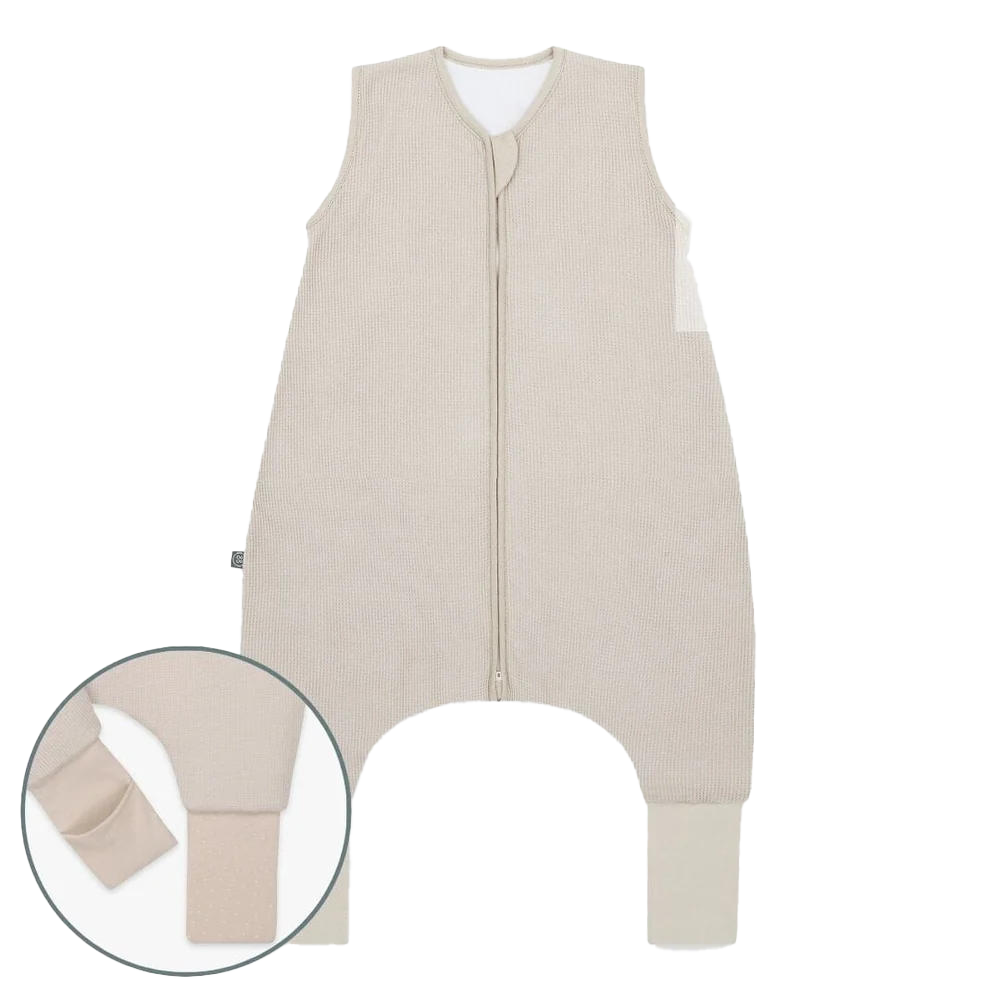 emma&noah Schlafsack mit Umschlag-Fuß 2.5 TOG beige – STEYBE FÜR KINDER