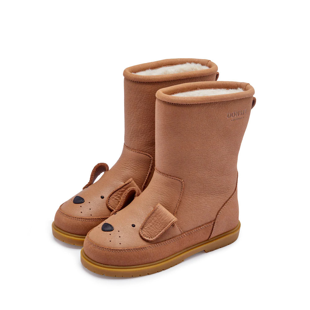 donsje handschuhe Donsje Wadudu Stiefel Dog hazelnut – STEYBE FÜR KINDER