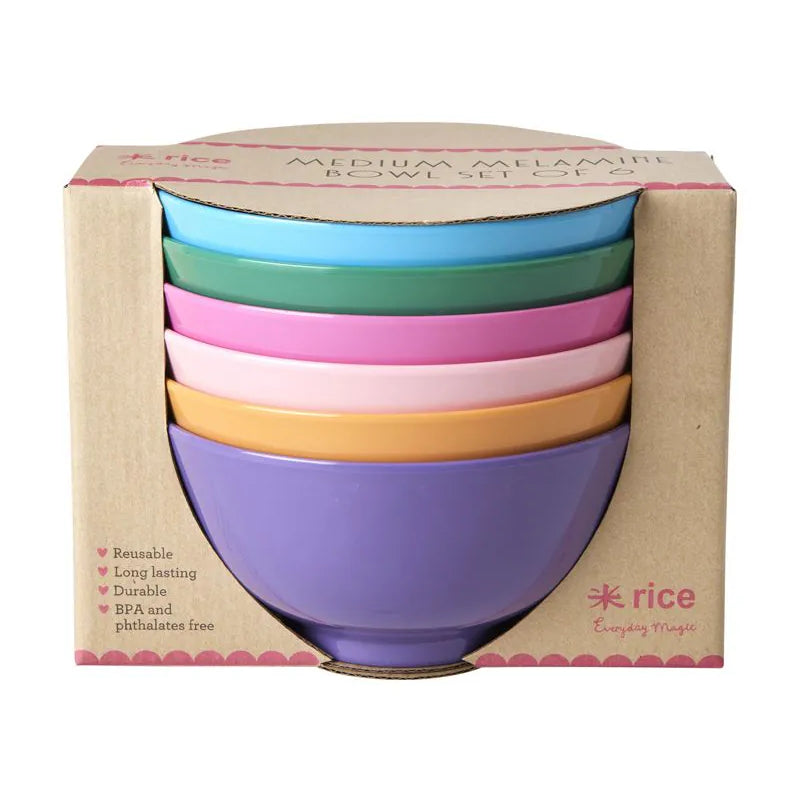 rice melamine Schüsseln 6er Pack – STEYBE FÜR KINDER