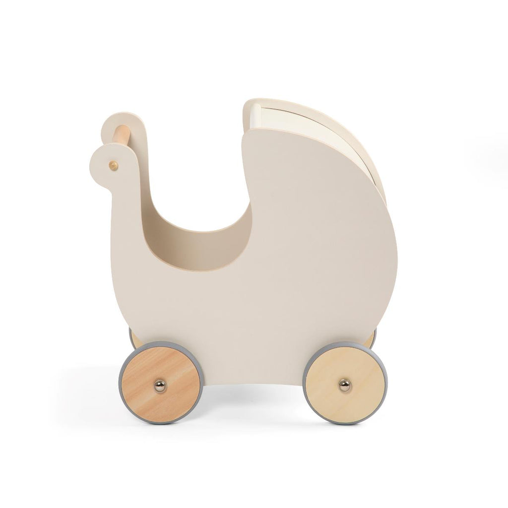 Sebra Puppenwagen aus Holz classic weiß – STEYBE FÜR KINDER