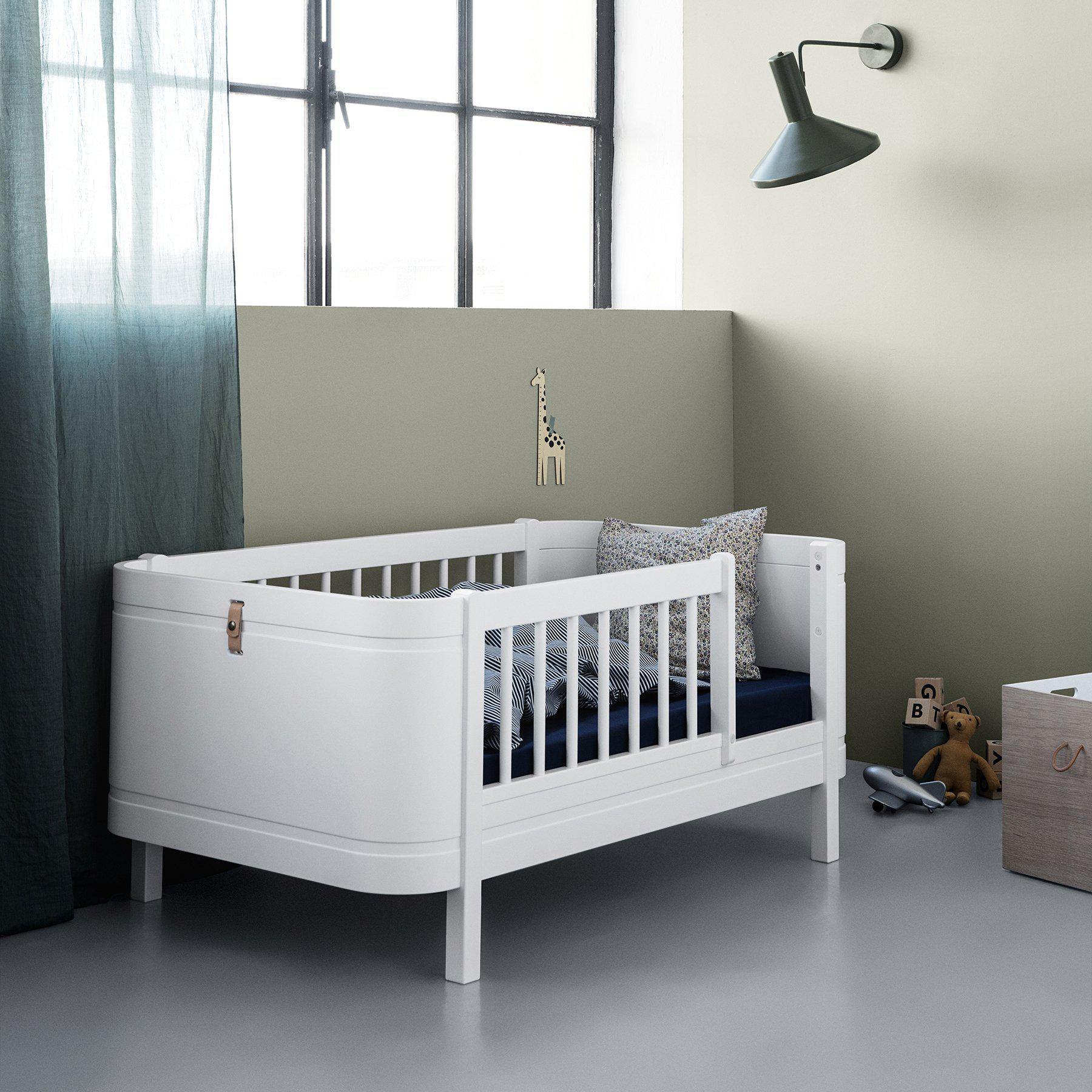 Oliver Furniture Wood Collection Mini+ Bett 68x122/162 cm, weiß