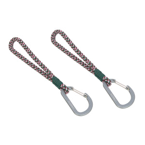 Lässig Kinderwagenhaken 2er Set - Karabiner, Grün Lila