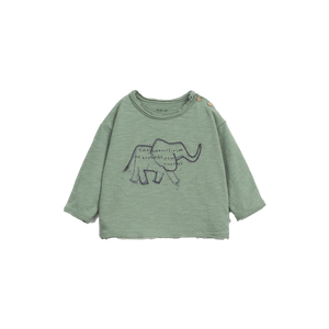 PLAY UP SHIRT langarm Elefant grün