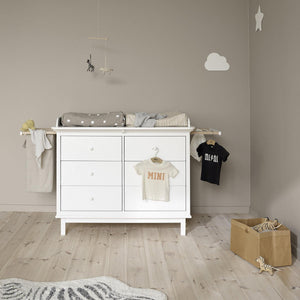 Oliver furniture Seaside Collection Wickelkommode 6 Schubladen weiß