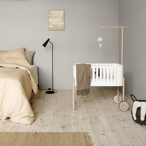 Oliver Furniture Beistellbett inkl. Umbauset zur Bank weiß/Eiche