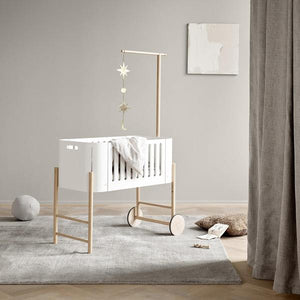 Oliver Furniture Beistellbett inkl. Umbauset zur Bank weiß/Eiche