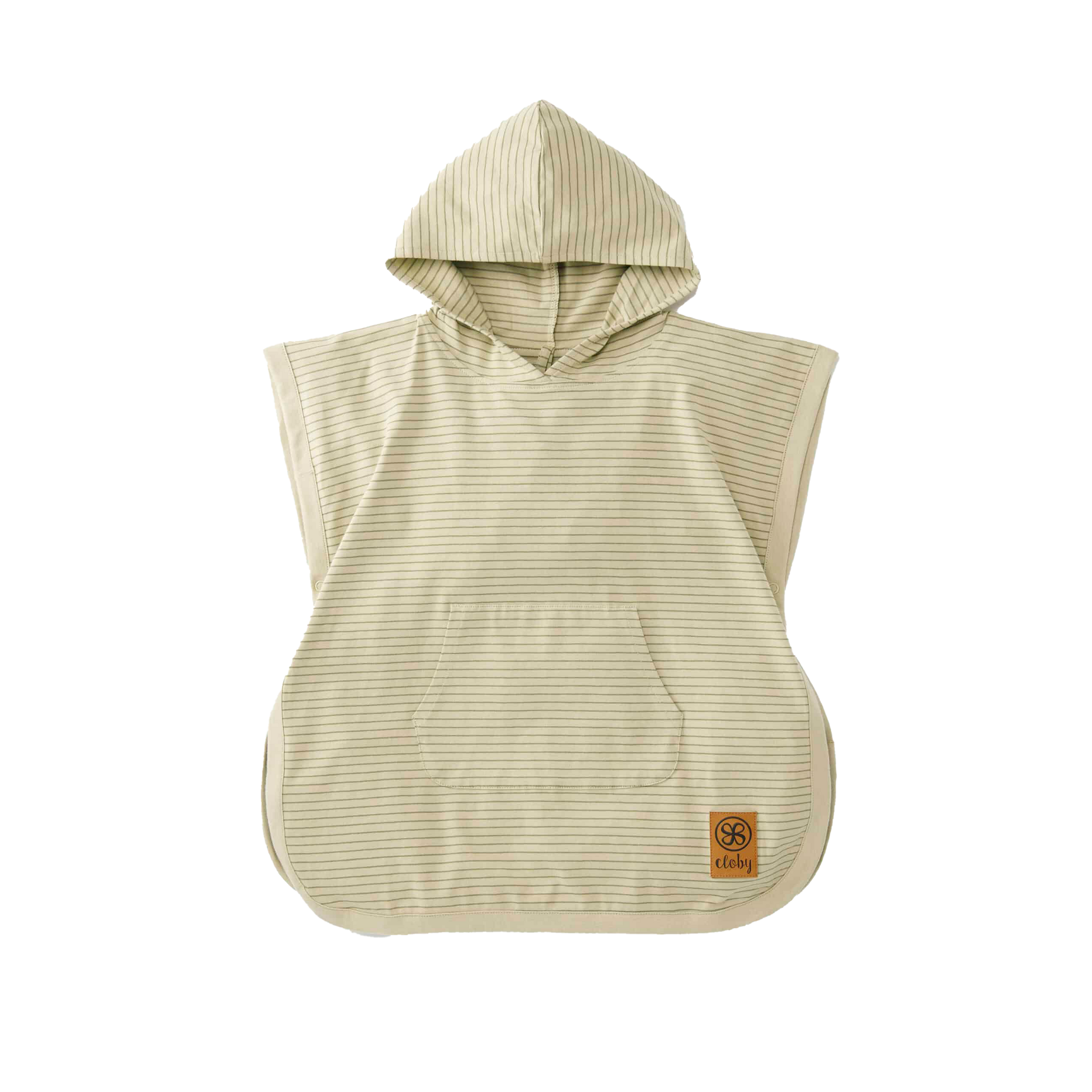 CLOBY UV PONCHO sandy beach/olive green