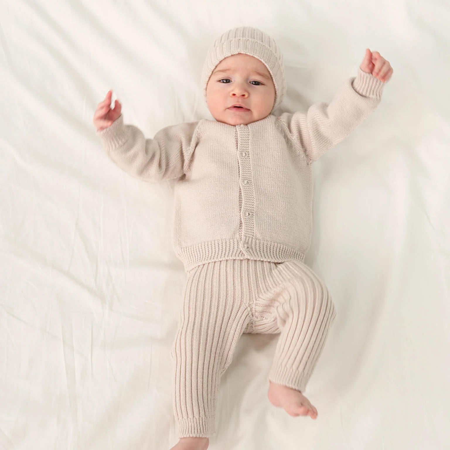 Famvibes Baby STRICKLEGGINGS TINY CREME
