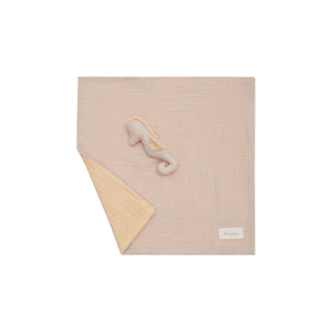 Leevje Baby Kuscheltuch aus Musselin seahorse