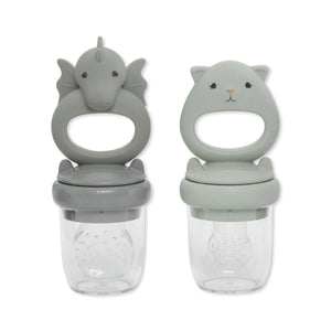 Konges Slojd SILICONE FRUIT FEEDING DRAGON WHALE LEAU