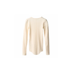 MOLO  SHIRT Rochelle gerippt Buttercream