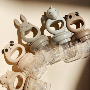 Konges Slojd SILICONE FRUIT FEEDING unicorn und Panda