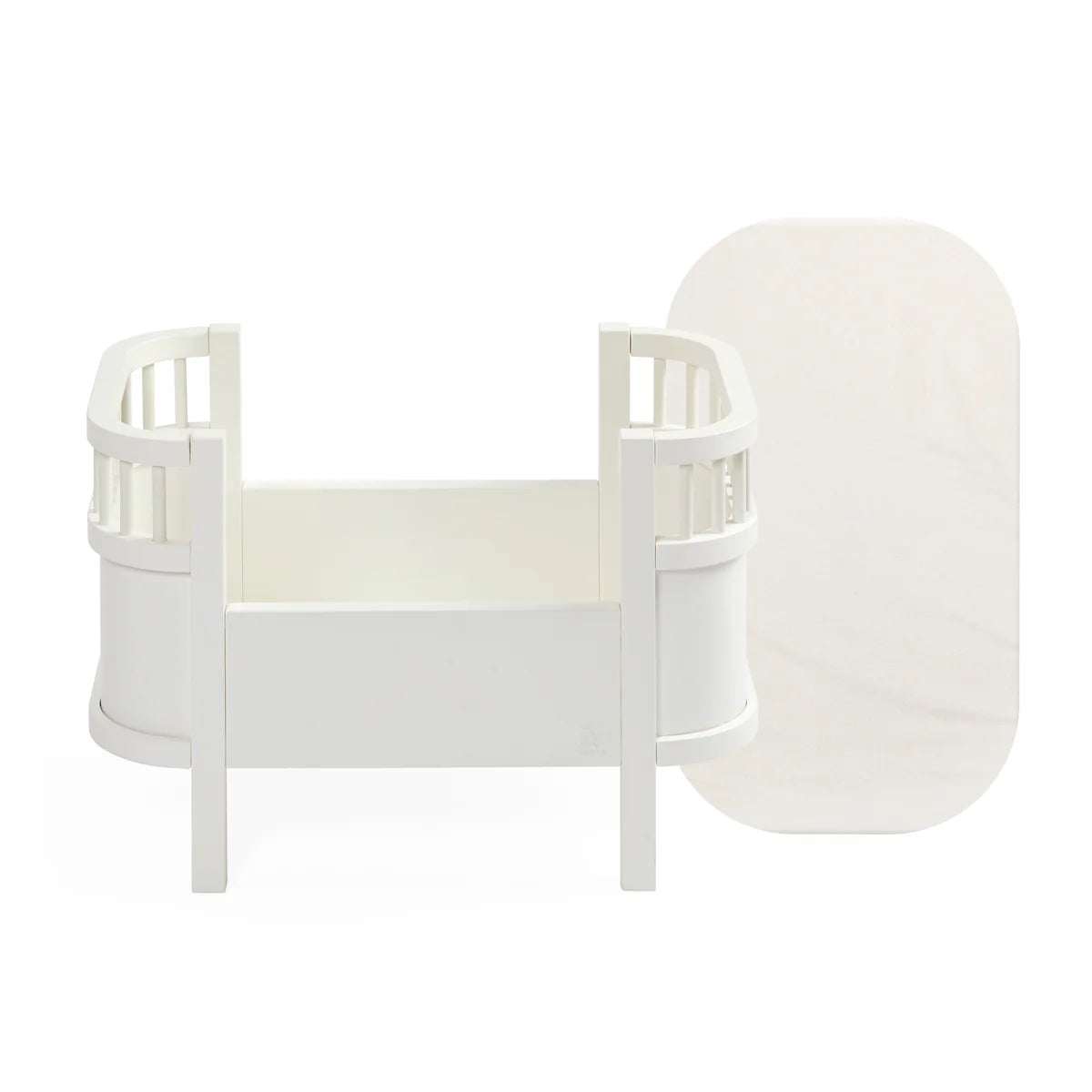 Sebra Puppenbett + Matratze, classic white