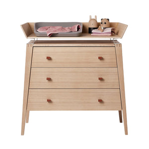 Leander Linea Kommode mit 3 Schubladen eiche
