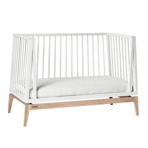 Leander Luna Babybett weiß/Eiche