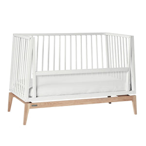 Leander Luna Babybett weiß/Eiche