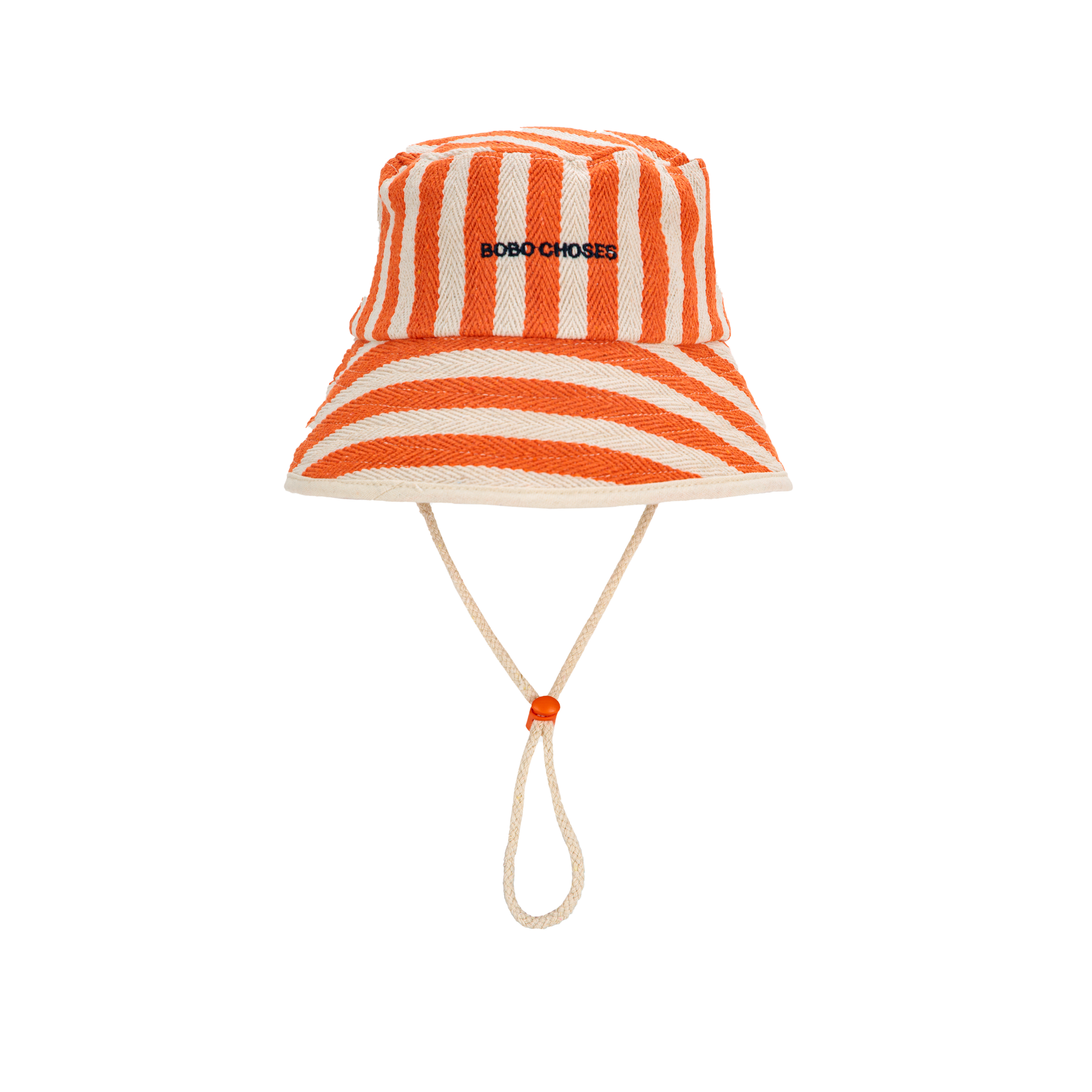 BOBO CHOSES Fischerhut Stripes orange