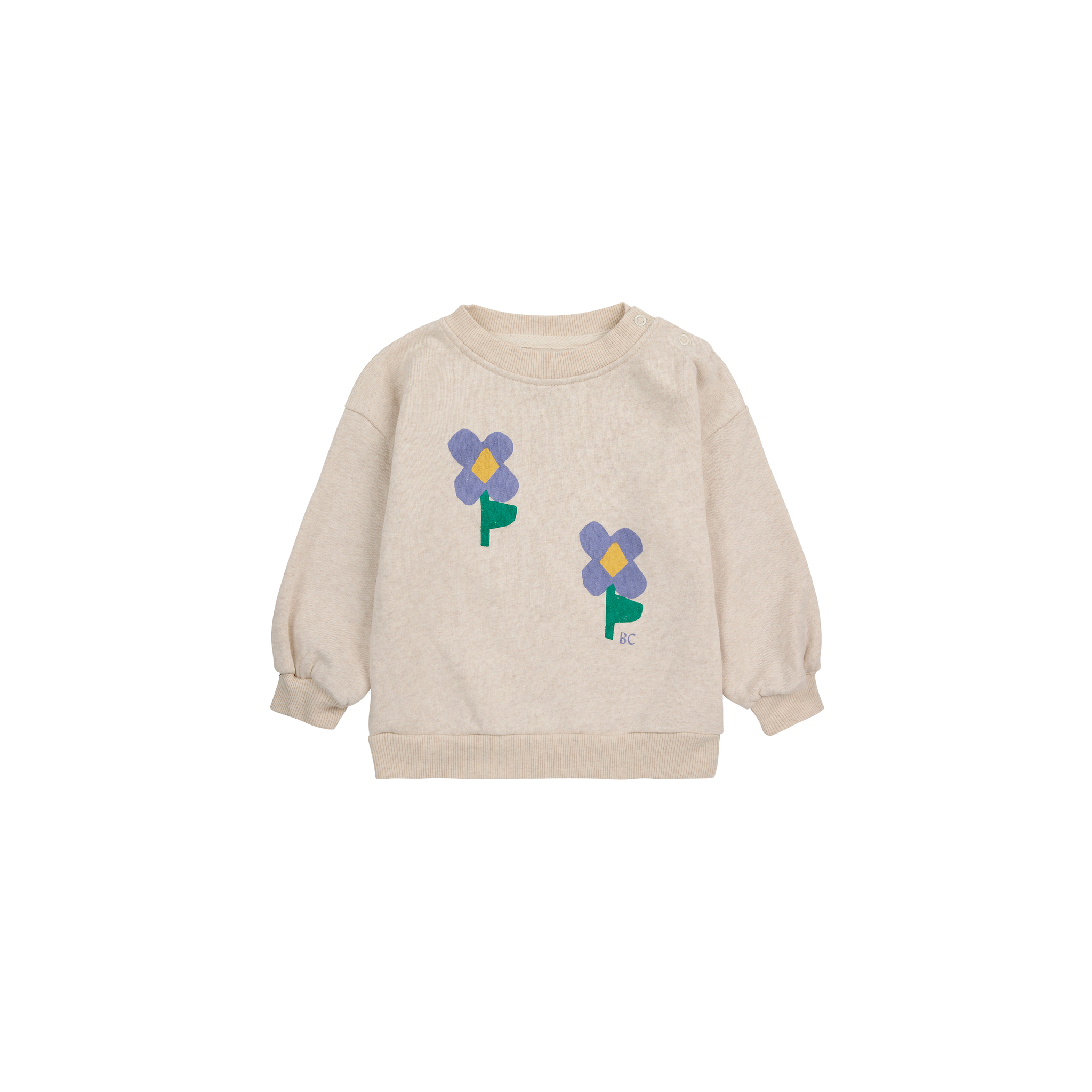 BOBO CHOSES  BABY SWEATSHIRT PANSY FLOWER