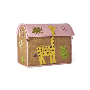 Rice Raffia Aufbewahrungskorb Wildlife M – STEYBE FÜR KINDER