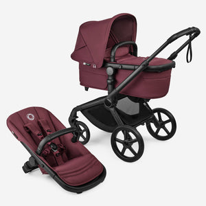 Bugaboo Fox 5 Renew Kinderwagen mit Liegewanne und Sitz Kirschrot