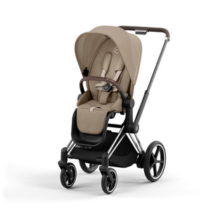 Cybex Platinum Kinderwagen e Priam chrome black,, cozy beige