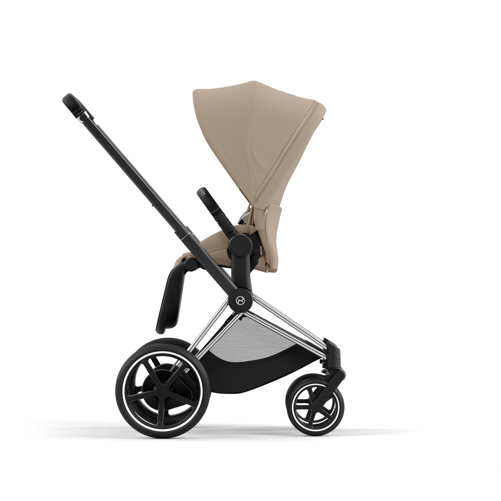 Cybex Platinum Kinderwagen e Priam chrome braun, cozy beige