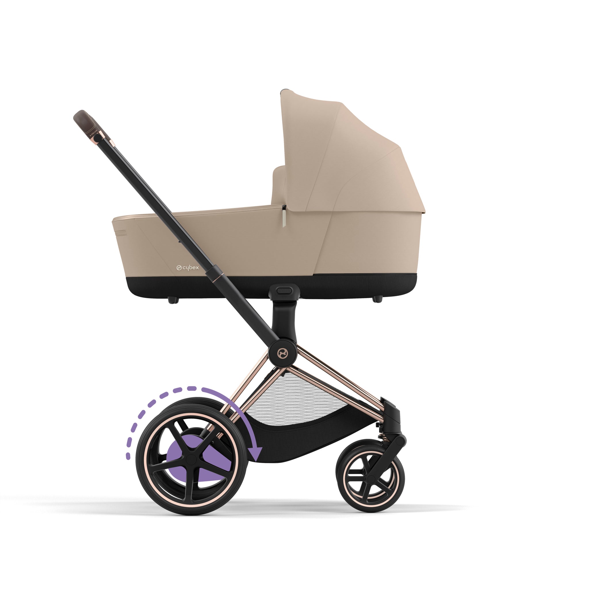 Cybex Platinum Kinderwagen e Priam Rosegold, cozy beige – STEYBE FÜR KINDER