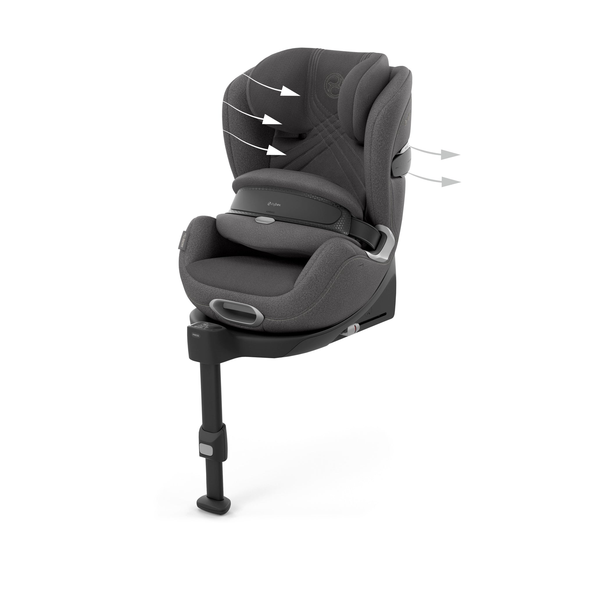 cybex platinum kindersitz Cybex Platinum Kindersitz Anoris T2 i-Size Plus Mirage Grey dark grey – STEYBE FÜR KINDER