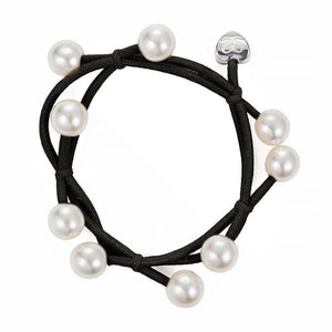 BY ELOISE ARMBAND schwarz mit perlen