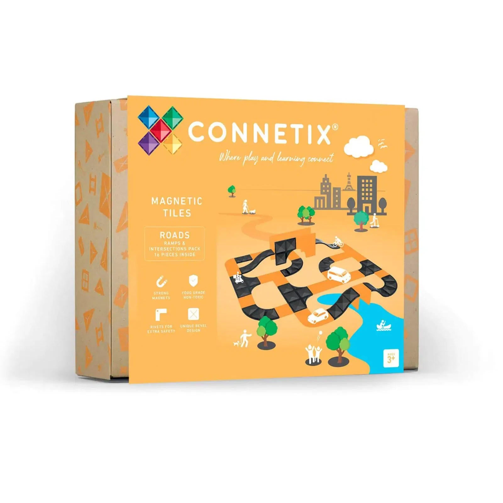 CONNETIX - MAGNETBAUSTEINE Ramps & Intersections Pack 16 pc