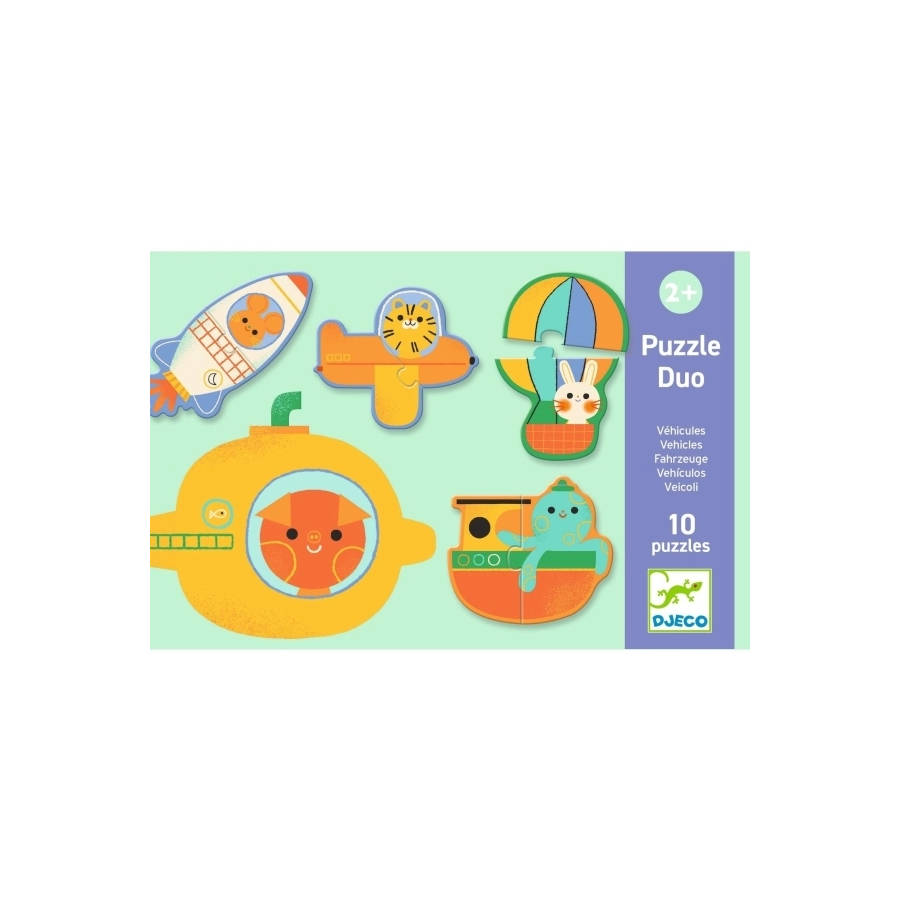 DJECO LERNSPIEL PUZZLE DUO FAHRZEUGE