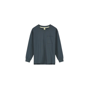 gray Label Langarm Shirt blue grey
