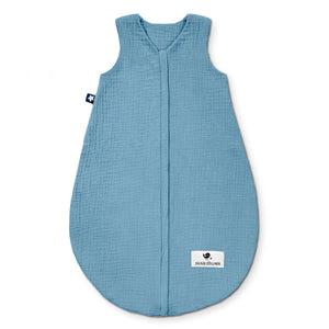 Zöllner Sommerschlafsack Musselin blau – STEYBE FÜR KINDER