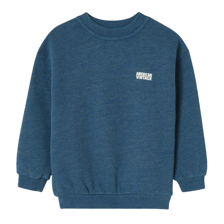 American Vintage SWEATSHIRT BLAU ASTRE