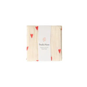 studio noos natural Hearts Swaddle | 70x70 cm