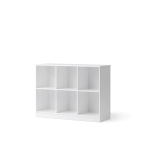 Oliver Furniture Wood Collection Standregal horizontal 3x2 m. Sockel