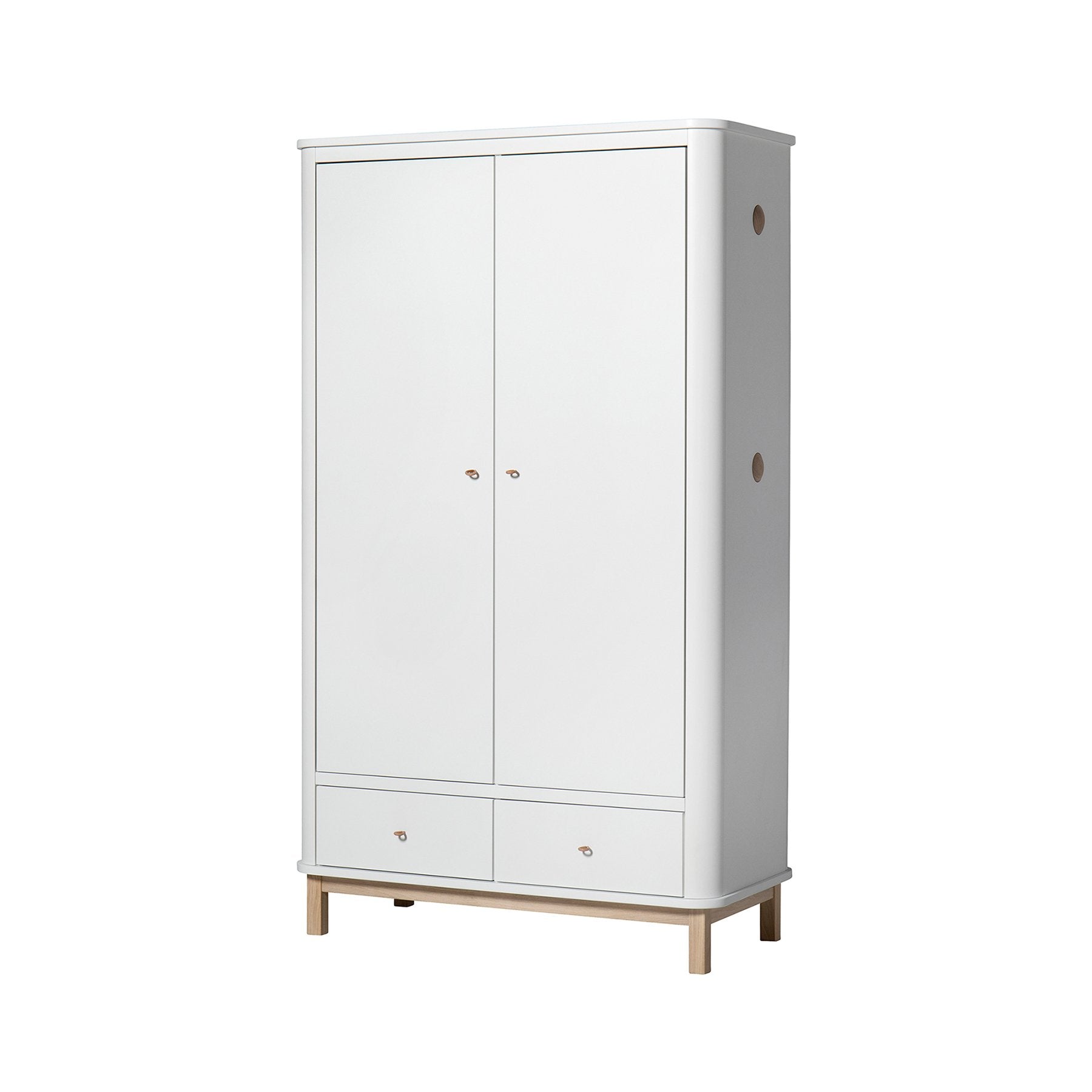 Oliver furniture Wood Collection Kleiderschrank 2-türig weiß/Eich