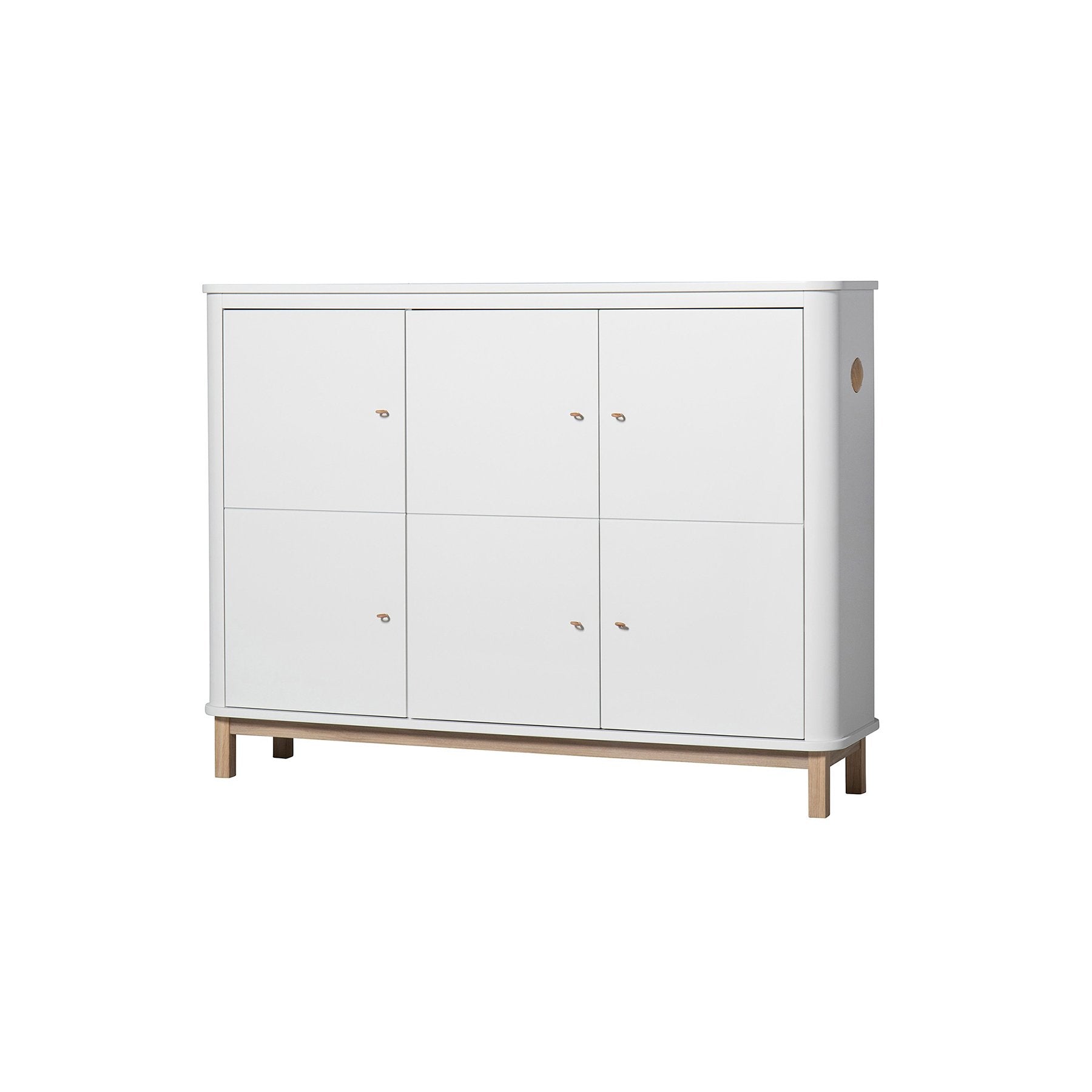 Oliver furniture Multi-Schrank 3-türig weiß / Eiche