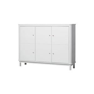 Oliver Furniture Wood Collection Multi-Schrank, 3-türig, weiß