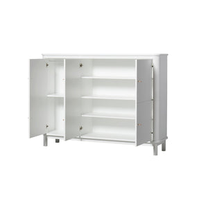 Oliver Furniture Wood Collection Multi-Schrank, 3-türig, weiß