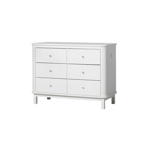 Oliver Furniture Wood Collection Kommode 6 Schubladen, weiß