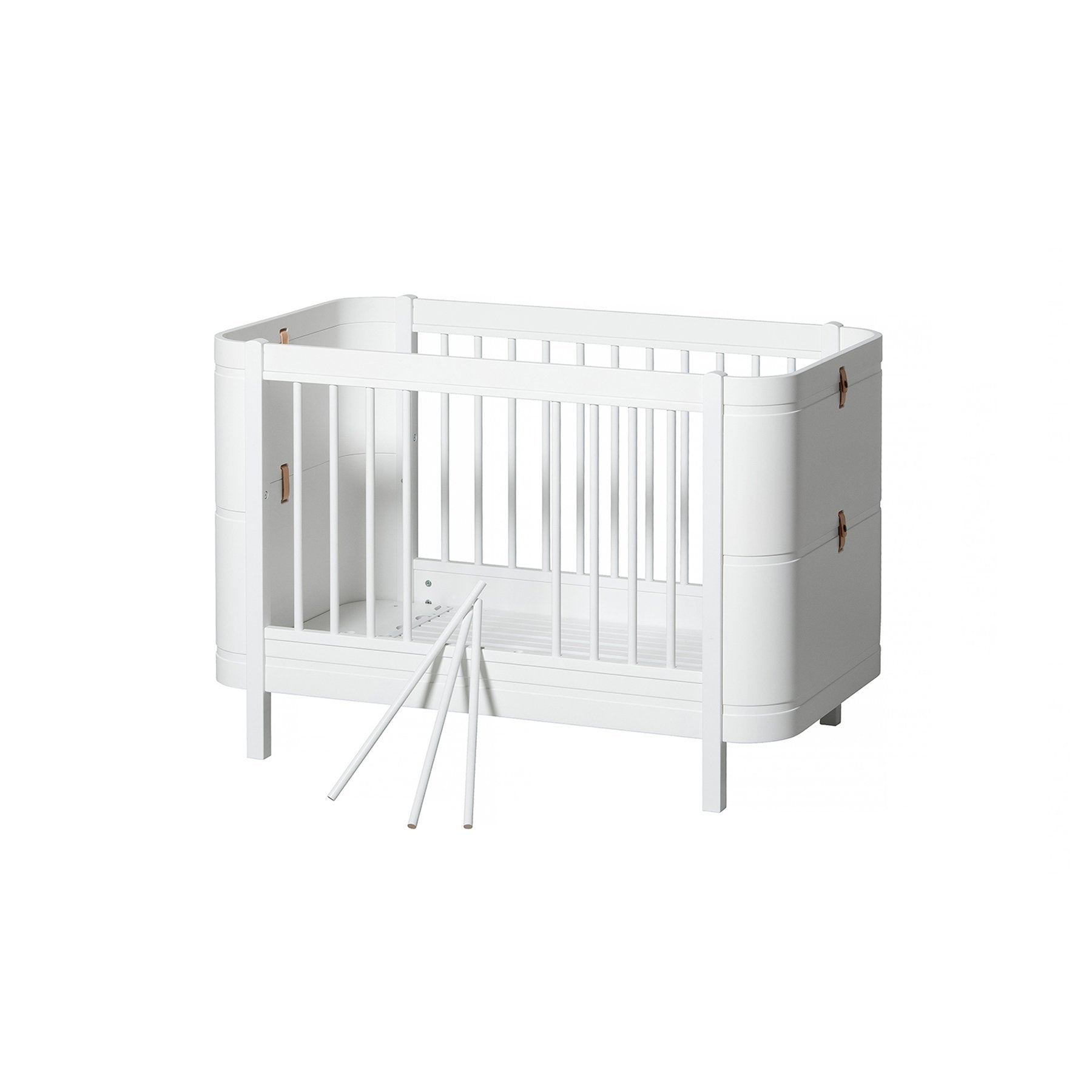 Oliver Furniture Wood Collection Mini+ Bett 68x122/162 cm, weiß