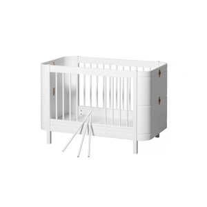 Oliver Furniture Wood Collection Mini+ Bett 68x122/162 cm, weiß