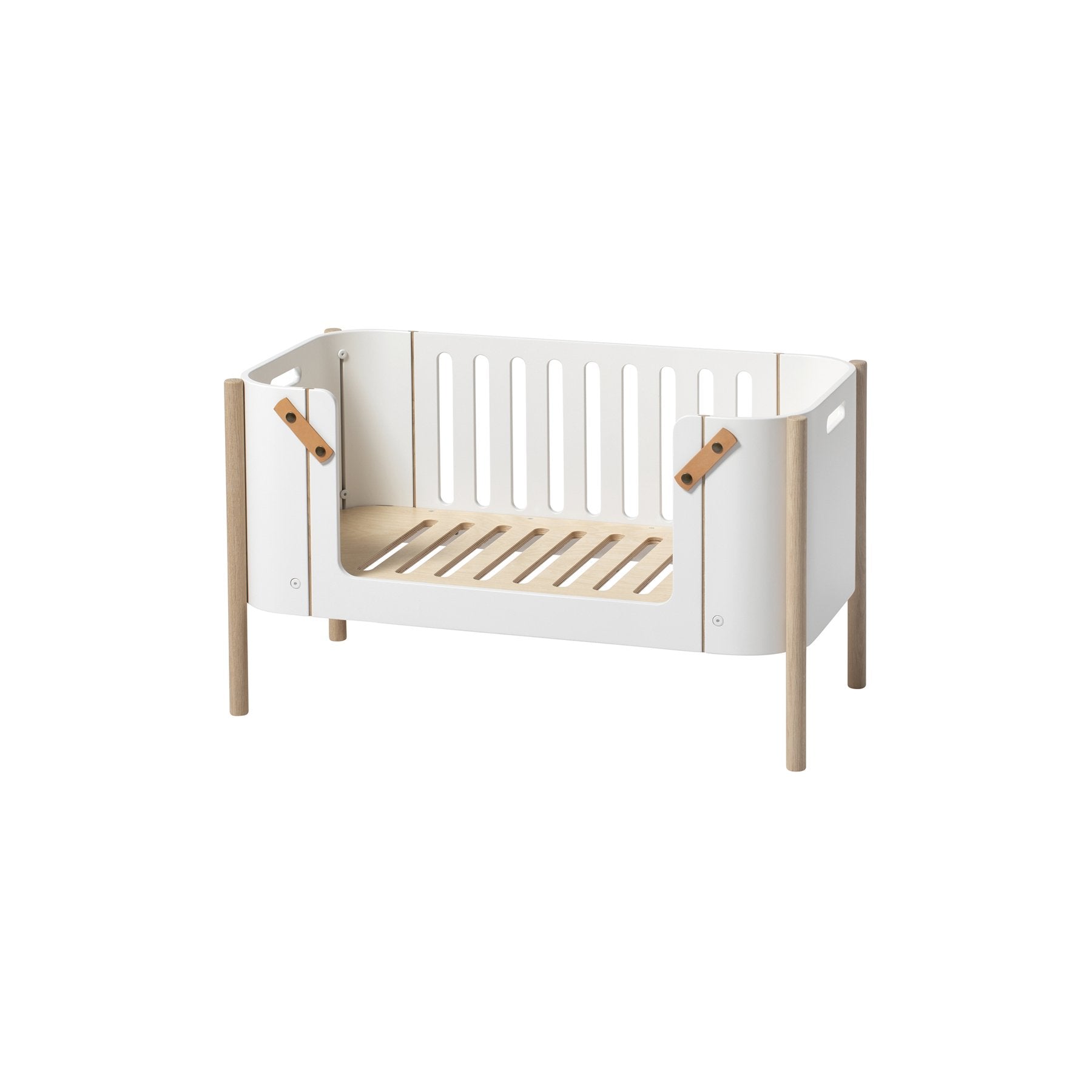 Oliver Furniture Beistellbett inkl. Umbauset zur Bank weiß/Eiche