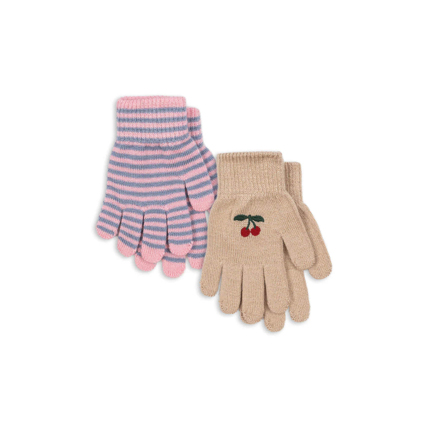 handschuhe konges slojd Konges Slojd FILLA Handschuhe CHERRY/STRIPE 2 PACK – STEYBE FÜR KINDER