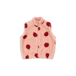 Konges Slojd JODY TEDDY VEST LADYBUG PINK