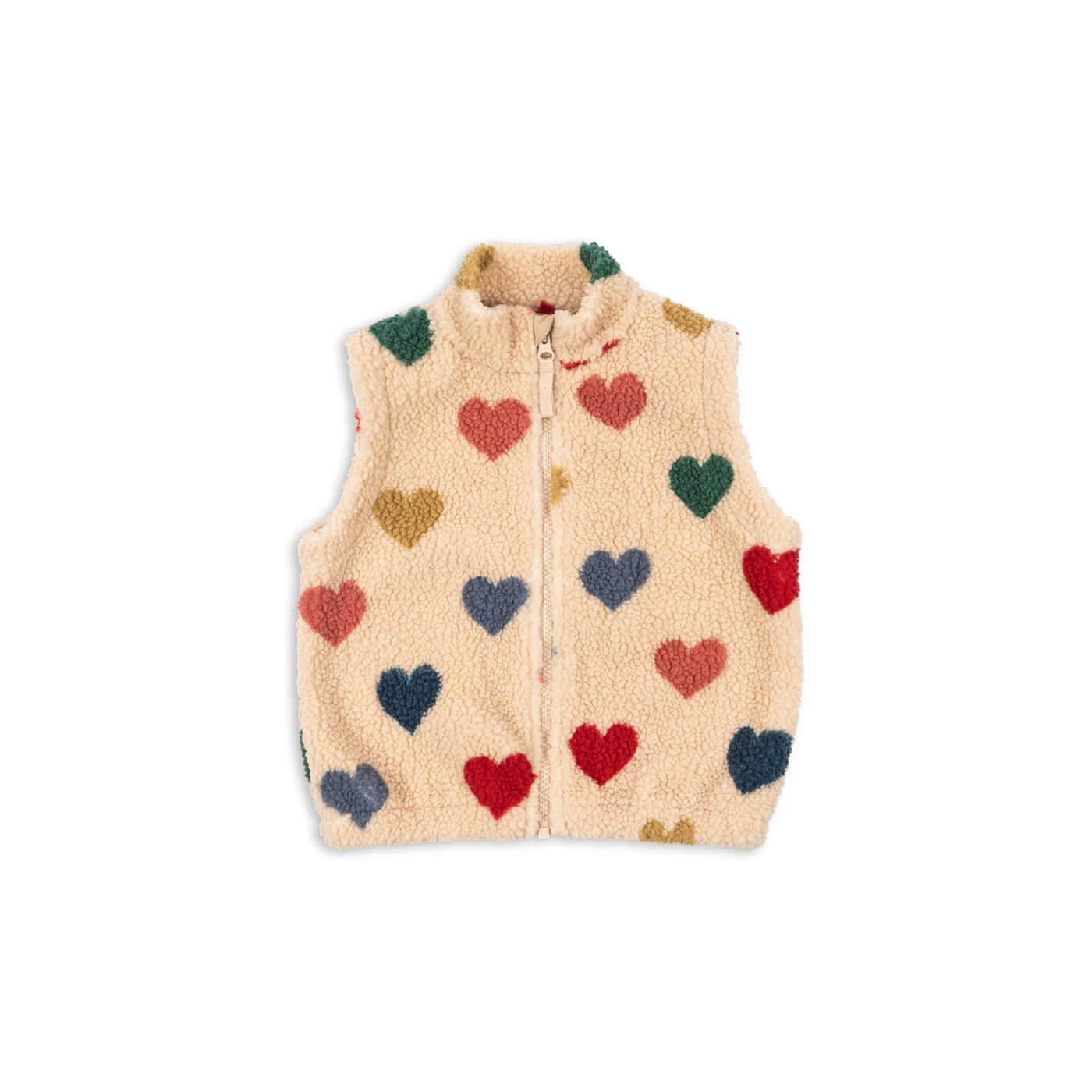 Konges Slojd JODY TEDDY VEST BON COEUR COLORÉ