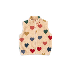 Konges Slojd JODY TEDDY VEST BON COEUR COLORÉ